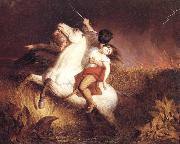 Deas Charles Prairie Fire oil painting